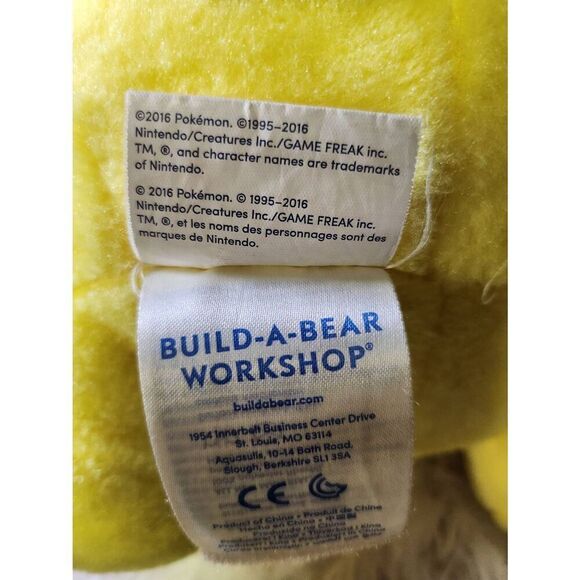 Build a Bear Nintendo Pokémon Pikachu Plush #B3 - Picture 7 of 8